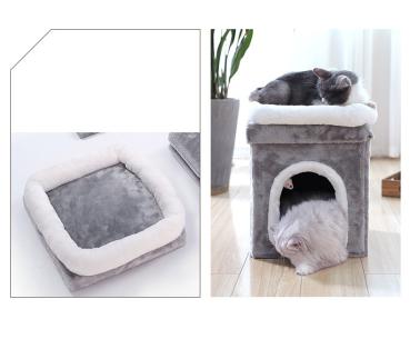 Großhandel B2B Katzenhaus Höhle Klettergerüst für Hauskatzen Klappbares Katzenbett